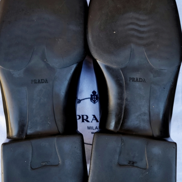 Prada Men's Shoes 12 black slip on Loafers - Picture 9 of 13
